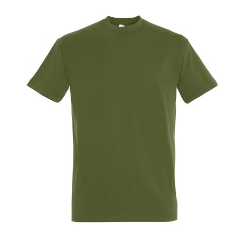 SOL'S IMPERIAL környakas férfi rövid ujjú pamut póló SO11500, Dark Khaki-3XL