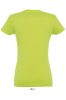SOL'S IMPERIAL környakú Női rövid ujjú pamut póló SO11502, Apple Green-2XL