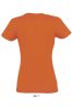 SOL'S IMPERIAL környakú Női rövid ujjú pamut póló SO11502, Orange-2XL
