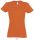 SOL'S IMPERIAL környakú Női rövid ujjú pamut póló SO11502, Orange-M