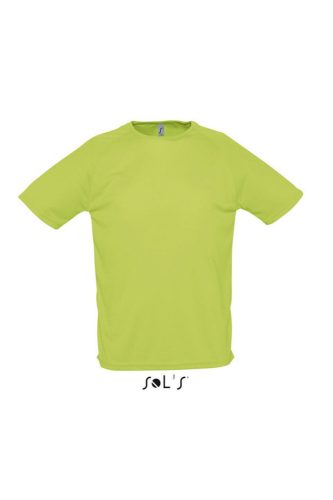 SOL'S raglános, rövid ujjú férfi sport póló SO11939, Apple Green-2XL