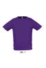 SOL'S raglános, rövid ujjú férfi sport póló SO11939, Dark Purple-XL