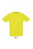 SOL'S raglános, rövid ujjú férfi sport póló SO11939, Neon Yellow-2XL