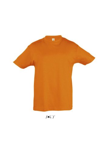 SOL'S REGENT KIDS környakas gyerek rövid ujjú pamut póló SO11970, Orange-6A