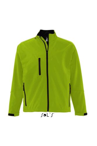 SOL'S RELAX vastag 3 rétegű férfi softshell dzseki SO46600, Green Absinthe-2XL