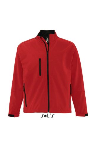 SOL'S RELAX vastag 3 rétegű férfi softshell dzseki SO46600, Pepper Red-3XL