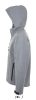 SOL'S REPLAY kapucnis cipzáras férfi softshell dzseki SO46602, Grey Melange-2XL