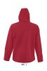 SOL'S REPLAY kapucnis cipzáras férfi softshell dzseki SO46602, Pepper Red-2XL