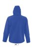 SOL'S REPLAY kapucnis cipzáras férfi softshell dzseki SO46602, Royal Blue-3XL