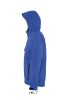 SOL'S REPLAY kapucnis cipzáras férfi softshell dzseki SO46602, Royal Blue-M