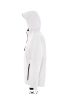 SOL'S REPLAY kapucnis cipzáras férfi softshell dzseki SO46602, White-L