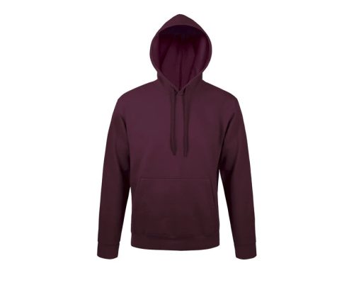 SOL'S SNAKE kapucnis unisex pulóver SO47101, Burgundy-2XL