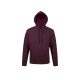 SOL'S SNAKE kapucnis unisex pulóver SO47101, Burgundy-L