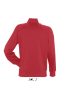 SOL'S férfi cipzáras pulóver passzés magas gallérral SO47200, Red-S