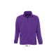 SOL'S NORTH cipzáras férfi polár pulóver SO55000, Dark Purple-XL