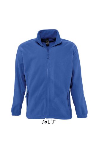 SOL'S NORTH cipzáras férfi polár pulóver SO55000, Royal Blue-4XL